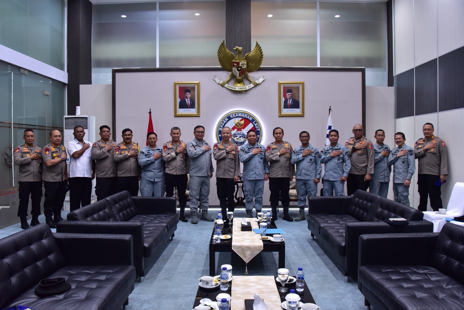 Pererat Hubungan Maritim, Kepala Bakamla RI Terima Kunjungan Kakorpolairud