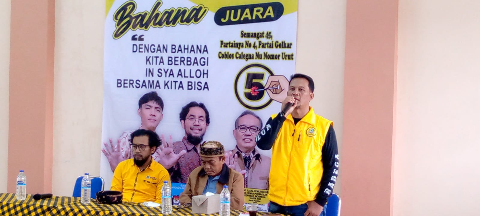 Caleg DPRD Golkar Dapil 2,H.Iyep Jamaluddin S.Sos Semangati Para Relawan