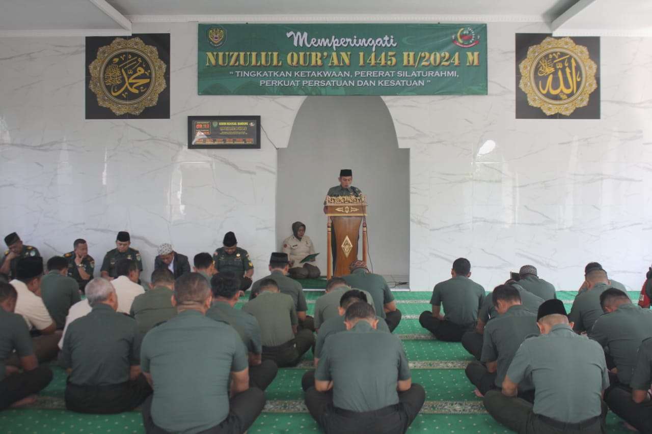 Kodim 0624/Kab Bandung Gelar Nuzulul Qur’an 1445H