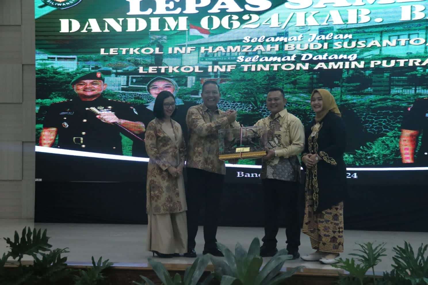 Lepas Sambut Dandim 0624/Kab Bandung, Letkol Inf Hamzah Budi Susanto: Beliau Bagus dan Siap Melanjutkan