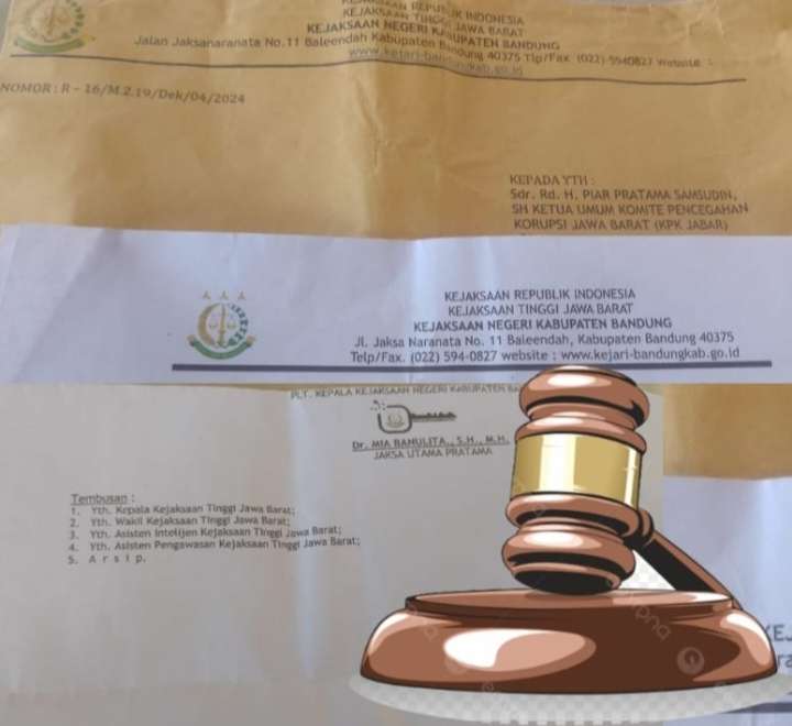 Kejari Bale Bandung Dalam Surat Resminya Menyatakan Tidak Pernah Mengeluarkan SP3, Hal Itu Ranahnya KPK