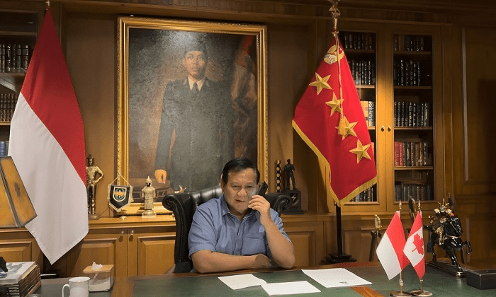 Menhan Prabowo Bahas Peningkatan Hubungan Bilateral RI – Kanada Dengan PM Justin Trudeau