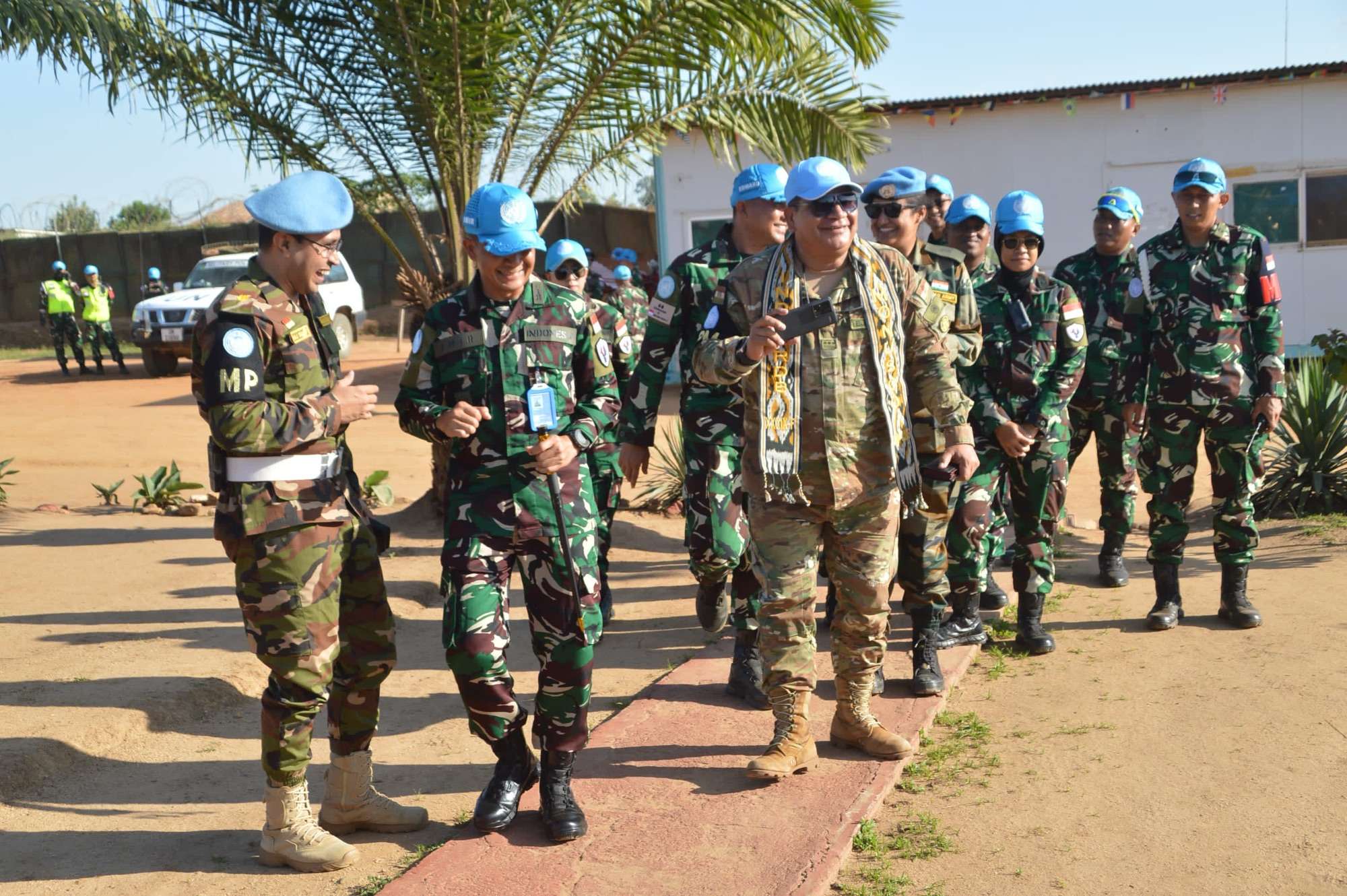 Satgas Indo RDB XXXIX-F Monusco di Camp Rearbase, Bunia Terima Kunjungan Force Provost Marshall