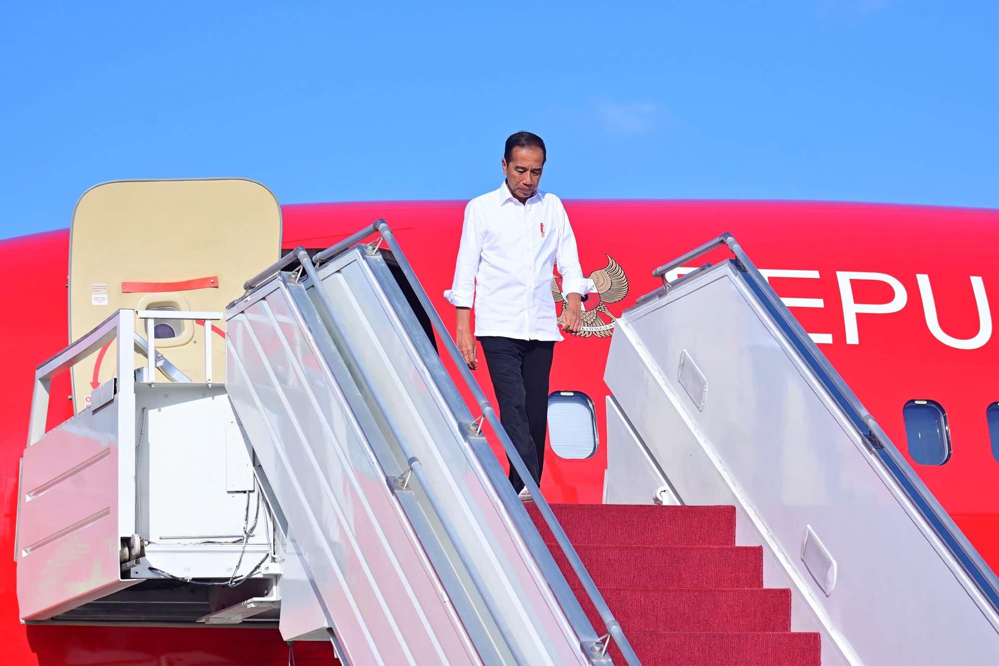 Pimpin KTT World Water Forum, Panglima TNI Sambut Kedatangan Presiden Jokowi Di Bali