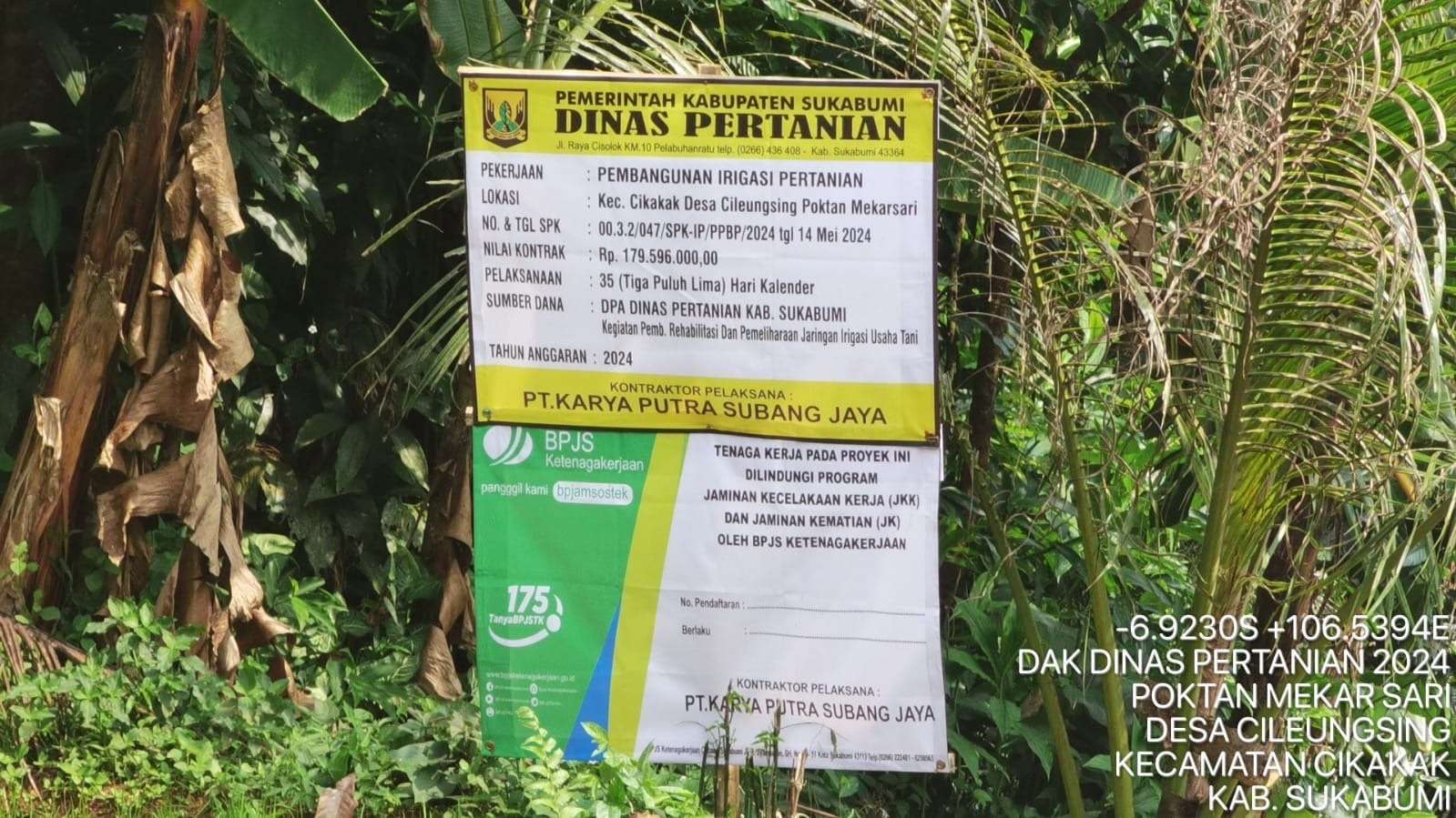 Dinas Pertanian Kabupaten Sukabumi Bangun Irigasi Tingkatkan Produktivitas.