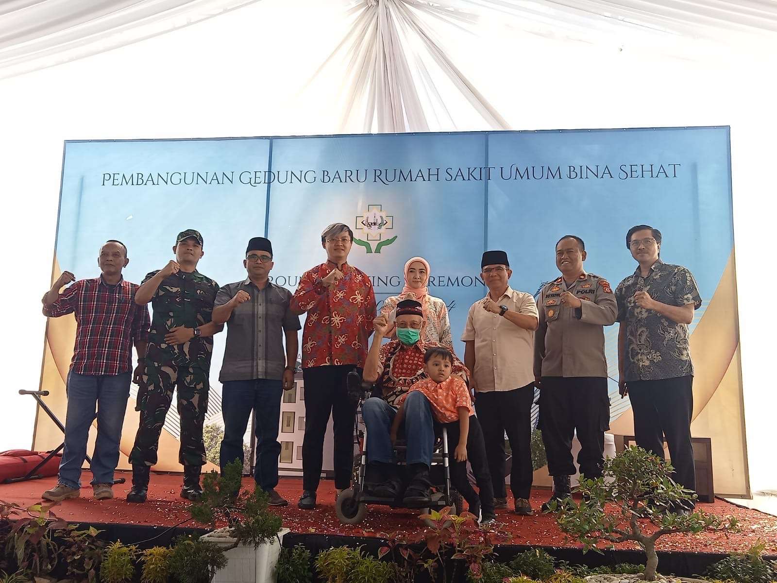 Rumah Sakit Umum Bina Sehat Menggelar Ground Breaking Pembangunan Gedung Baru