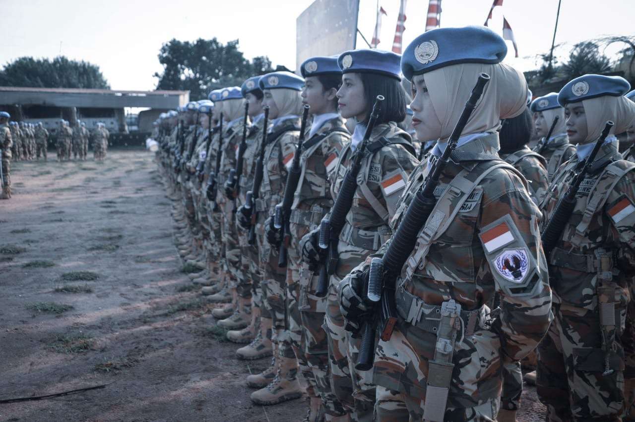 Pasukan Perdamaian Laksanakan Upacara HUT Ke-79 RI Di Bumi Afrika