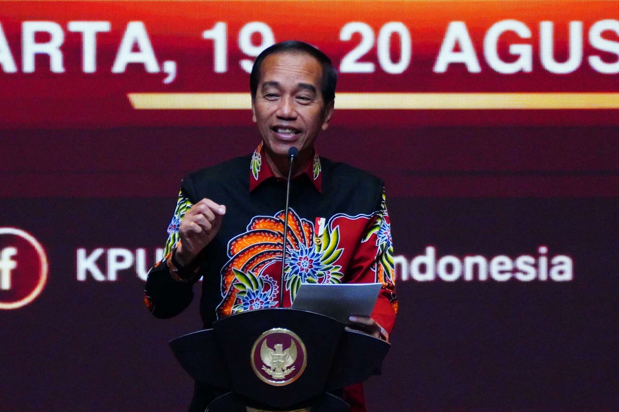 Panglima TNI Dampingi Presiden RI Pada Rapat Konsolidasi Nasional KPU Tahun 2024