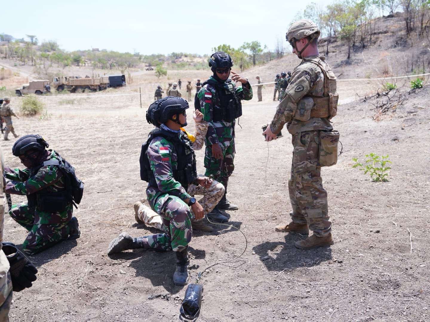 Kolaborasi TNI, US Army dan ADF dalam Latihan Jihandak.