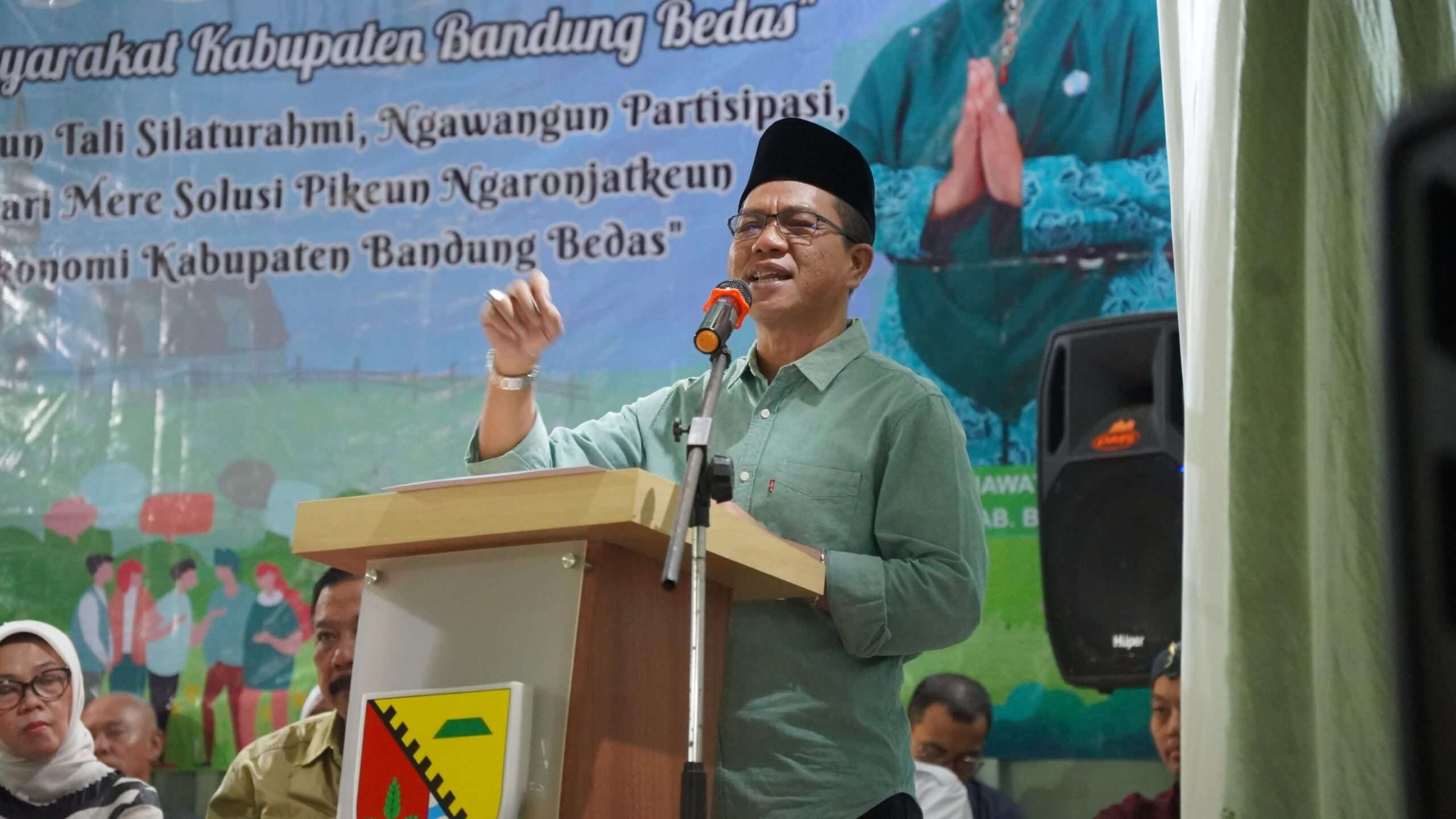 Kang DS Mengaku Bahagia Sekitar 40 Persen di Desa Cijagra Masih Lahan Sawah