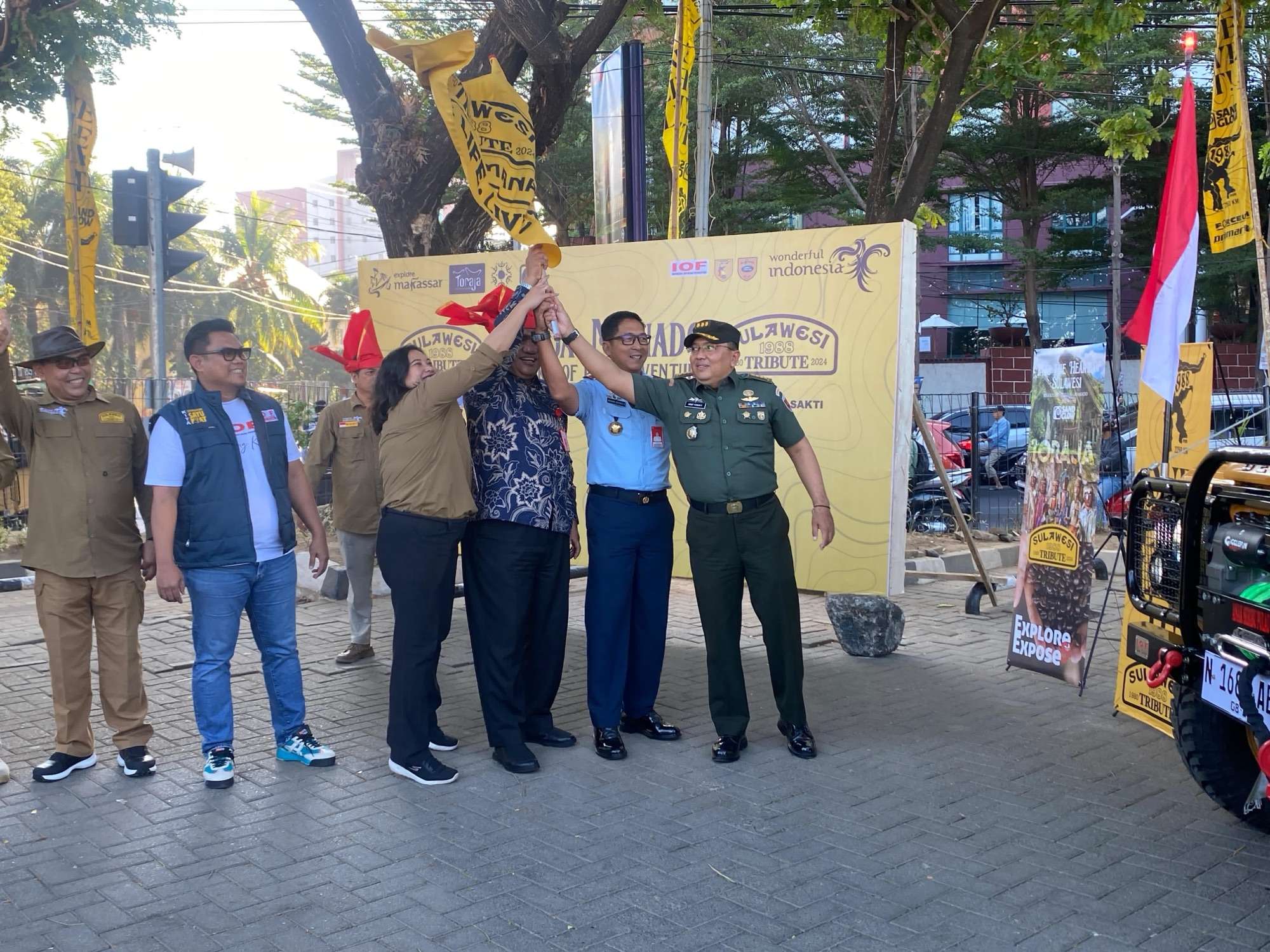 Danlanud Sultan Hasanuddin Melepas Konvoi Sulawesi Tribute 2024