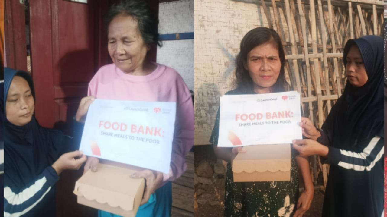 Lembaga Rumah Zakat Bekerjasama Dengan Lunch Good Berbagi Pada Masyarakat yang Membutuhkan