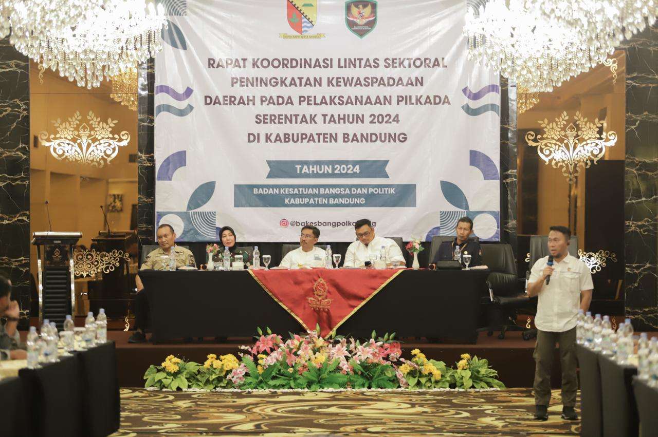 Pemkab Bandung Gelar Rakor Lintas Sektoral Peningkatan Kewaspadaan Daerah Pada Pelaksanaan Pilkada Serentak 2024