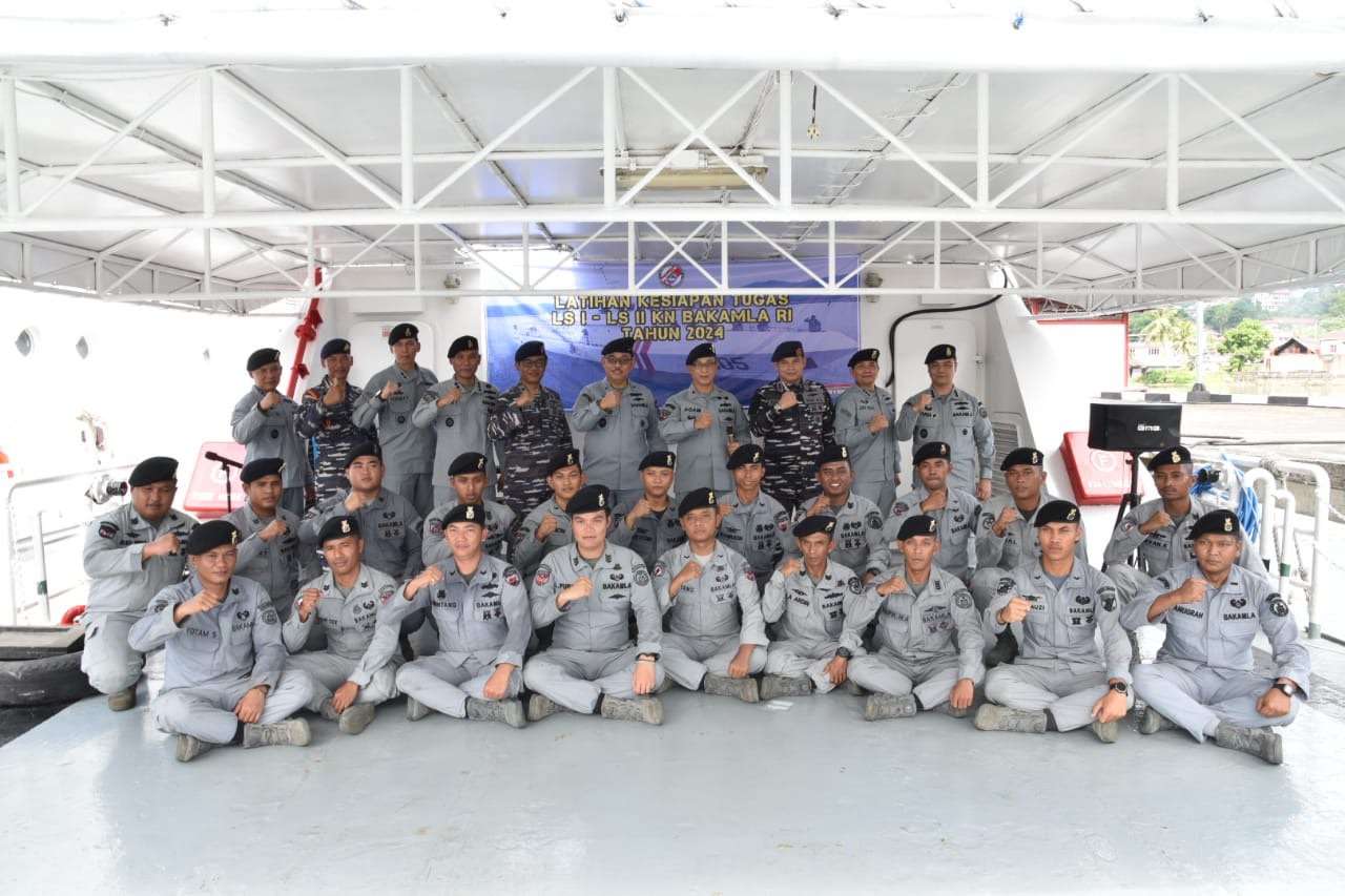 Bakamla RI Gelar Latihan Kesiapan Tugas di Perairan Timur Indonesia