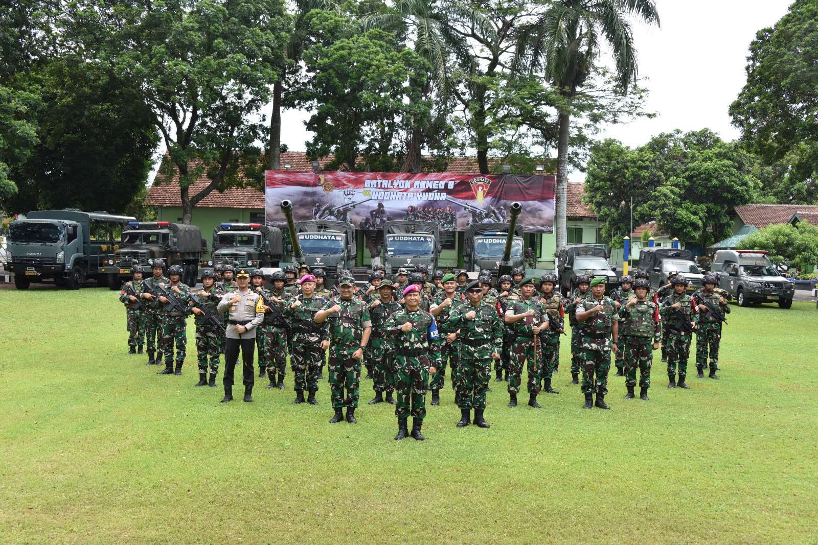Cek Kesiapan Latgabma Keris Woomera 2024, Wadirlat Tinjau Batalyon Armed 8/Uddhata Yudha
