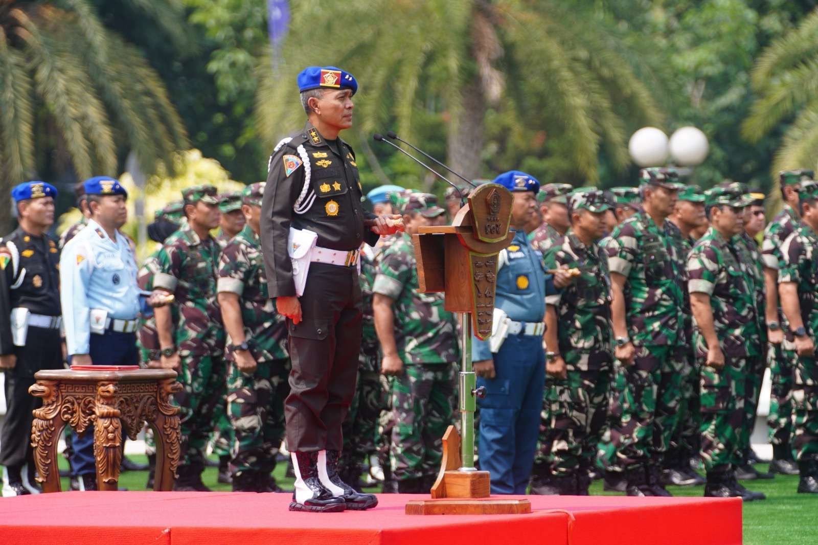 Danpuspom TNI Pimpin Apel Gelar Pasukan Penegakan Hukum Tahun 2024