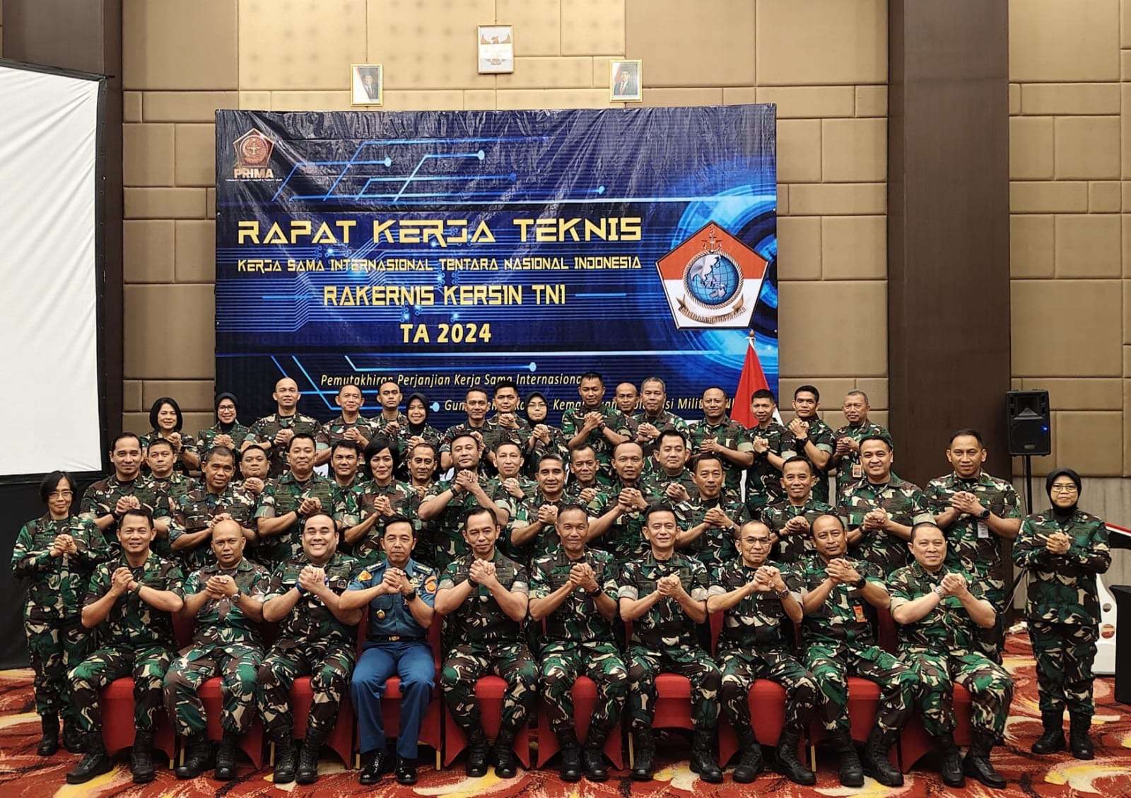 Kapuskersin TNI Pimpin Rakernis Kersin TA 2024 di Bogor