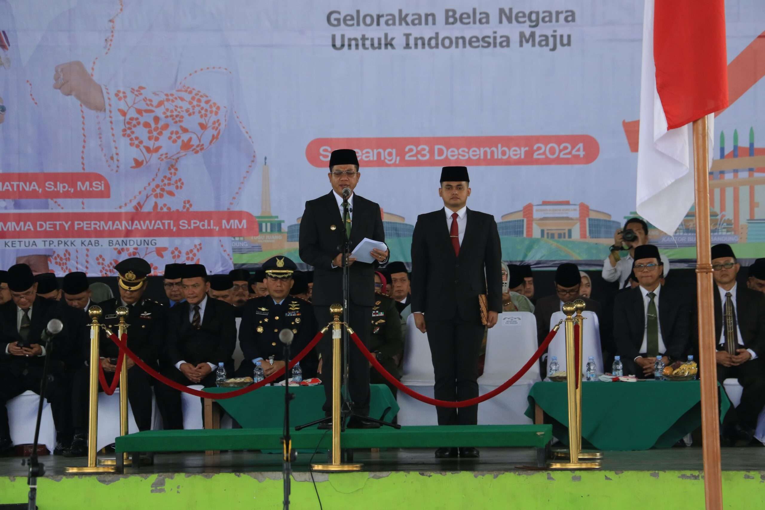 Forkopimda Kab. Bandung Gelar Upacara Peringatan Hari Ibu ke-96 dan Bela Negara ke-76, Ini Amanat Menteri dan Presiden