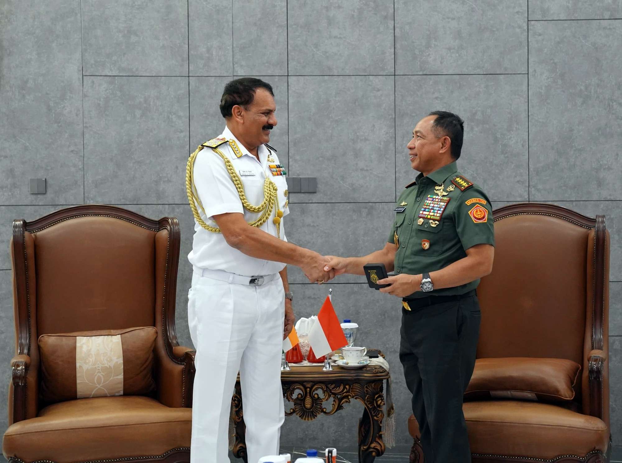 Panglima TNI Terima Kunjungan Kehormatan Kepala Staf Angkatan Laut India