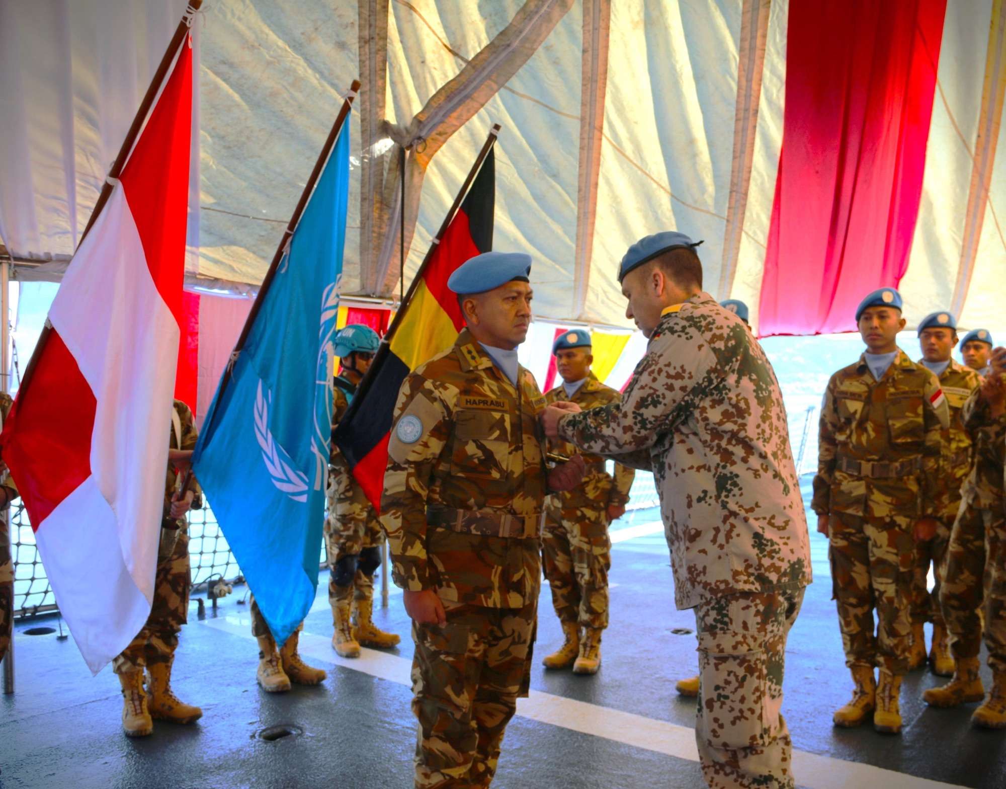 Ukir Sejarah, “German&nbsp; Medal” Pertama Kalinya Kepada Satgas&nbsp; MTF TNI KONGA XXVIII-O/UNIFIL