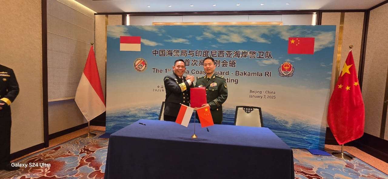 Bakamla RI dan China Coast Guard Gelar Pertemuan Tingkat Tinggi Perdana di Beijing
