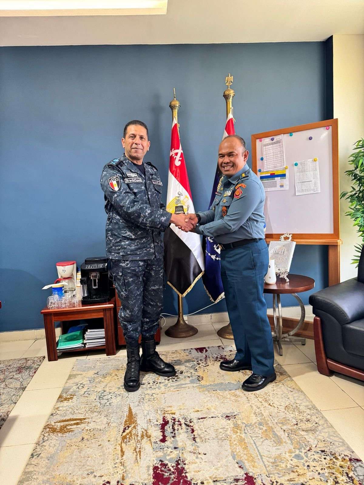 Courtesy Call Dansatgas MTF XXVIII-P UNIFIL dan Athan RI Kairo Kepada Danlanal Mesir