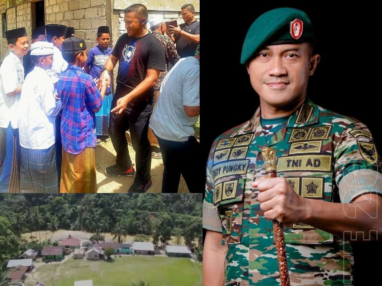 Pimpinan Pondok Apresiasi Kasad Serta Dandim 0416/ Bute Atas Manunggaling TNI Dalam Bantuan Air Bersih