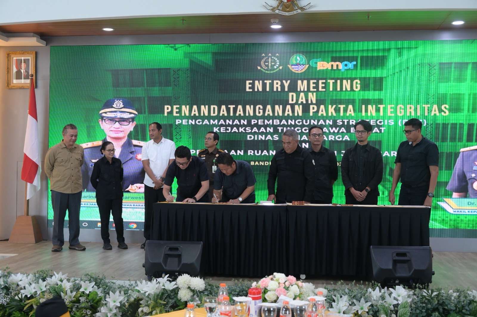 ENTRY MEETING DAN PENANDATANGANAN PAKTA INTEGRITAS DALAM PELAKSANAAN PPS KEJATI JABAR PADA DINAS BINA MARGA DAN PENATAAN RUANG PROV. JAWA BARAT