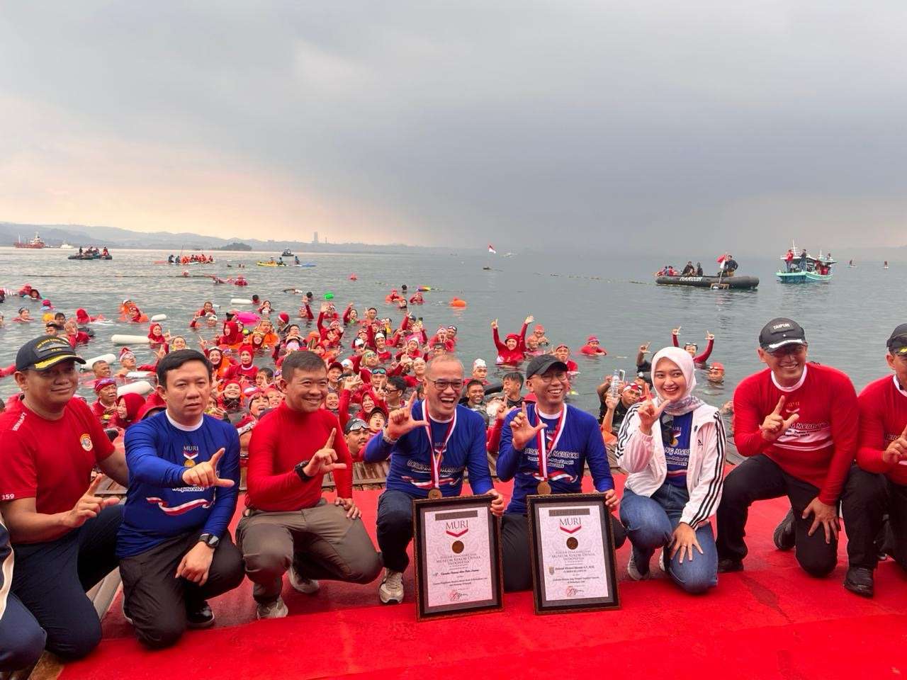 Kodam XXI/Radin Inten Dan Pemprov Lampung Gelar Renang Merdeka 2025