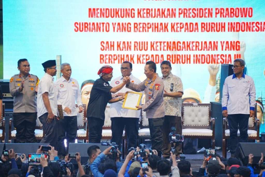 Kapolri Tegaskan Sinergi Buruh dan Polri Jaga Stabilitas Kamtibmas untuk Dukung Program Pemerintah