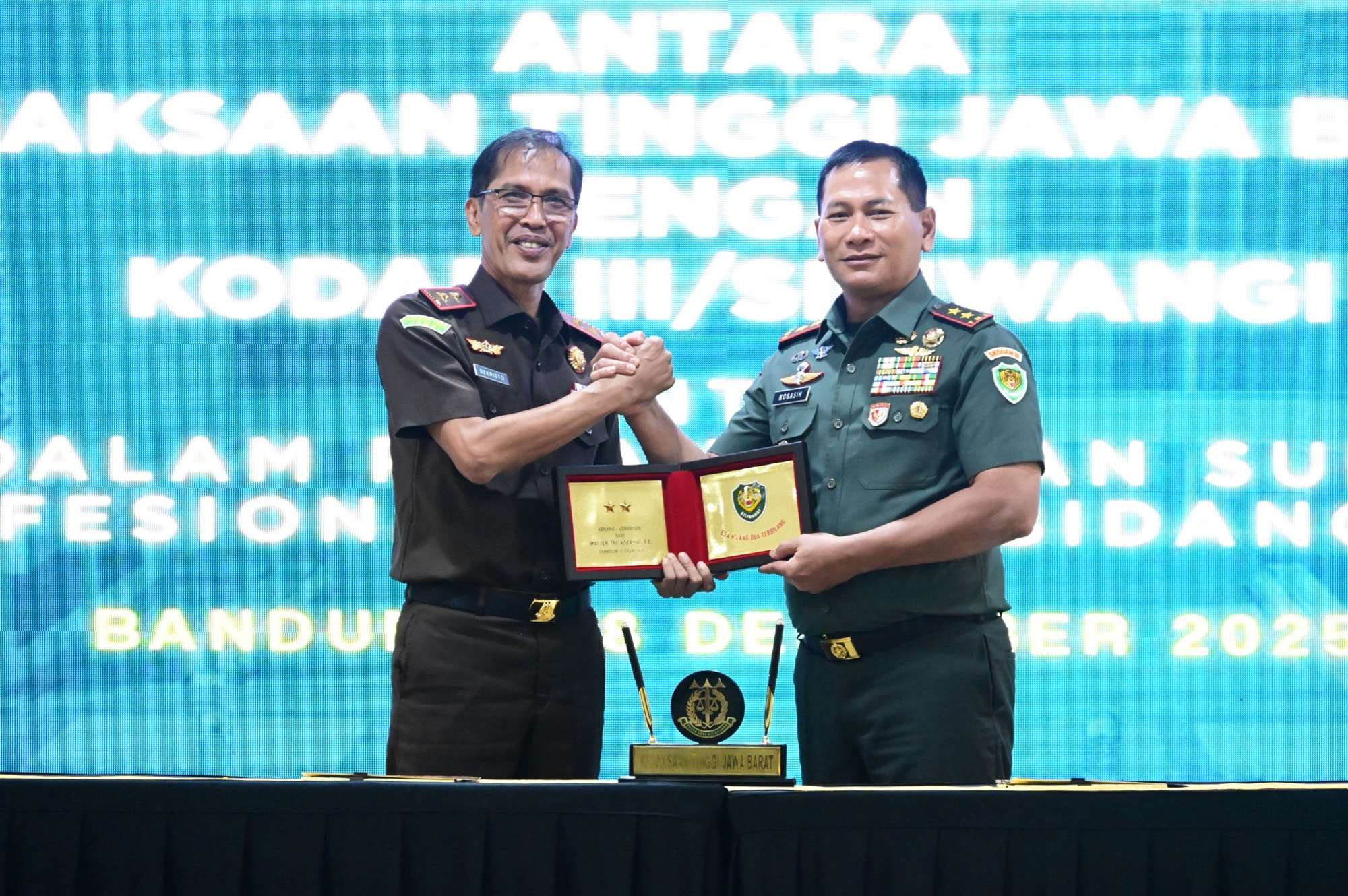 Kejati Jawa Barat dan Kodam III/Siliwangi Resmi Jalin Kerja Sama Peningkatan Profesionalisme Penegakan Hukum