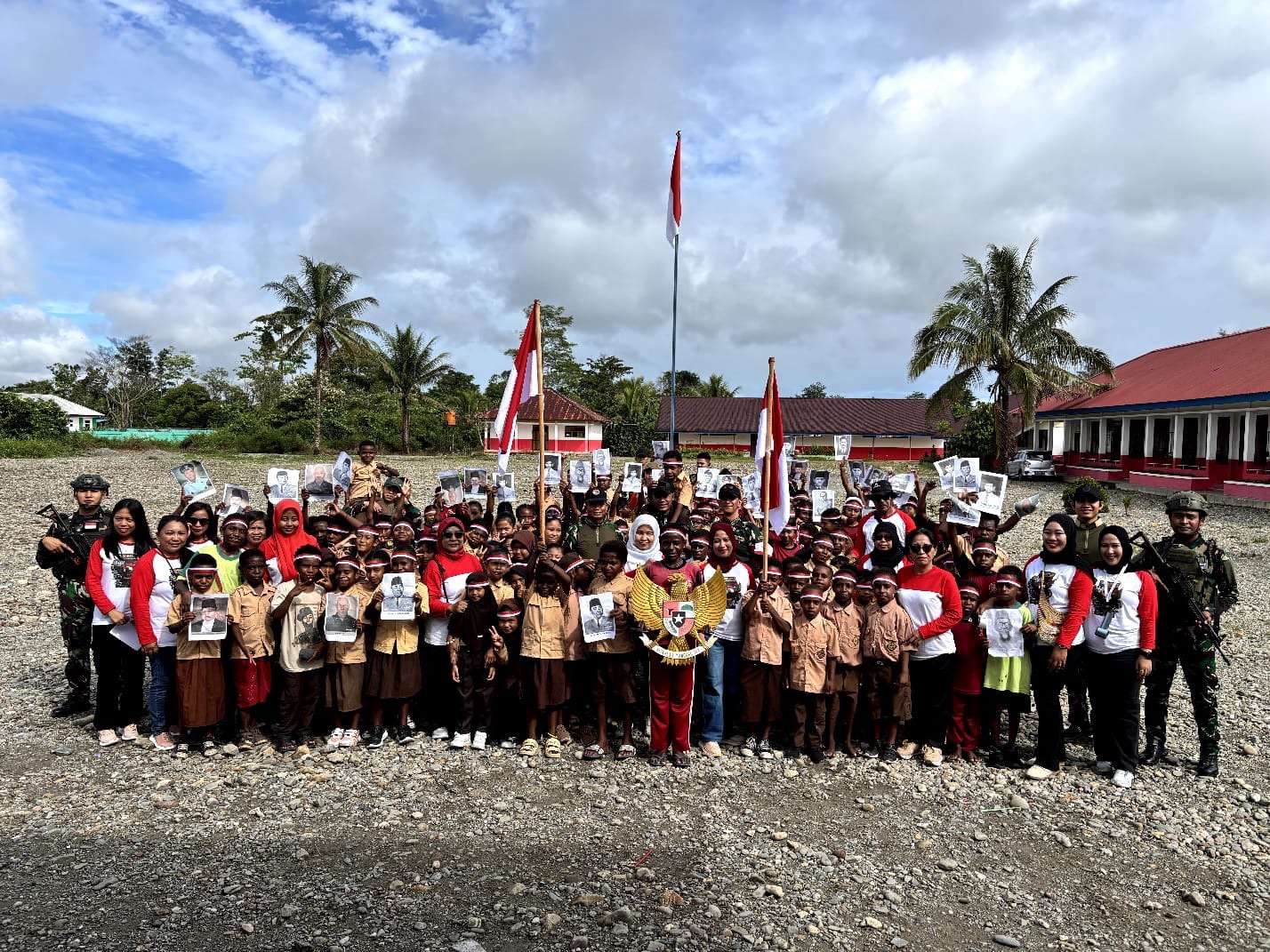 Kegiatan Peringati Hari Lahir Pancasila, Membuat Tawa dan Senyum Kebahagiaan Anak-Anak Papua Kembali Pecah