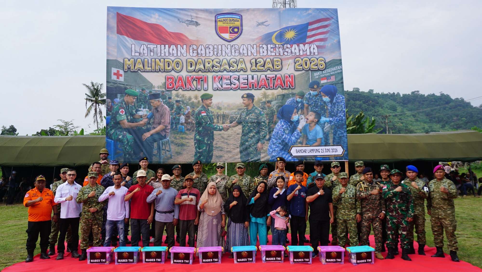 Latgabma Malindo Darsasa 12AB/2026 Resmi Ditutup, TNI-ATM Perkuat Kesiapsiagaan Dan Kerja Sama Kemanusiaan 