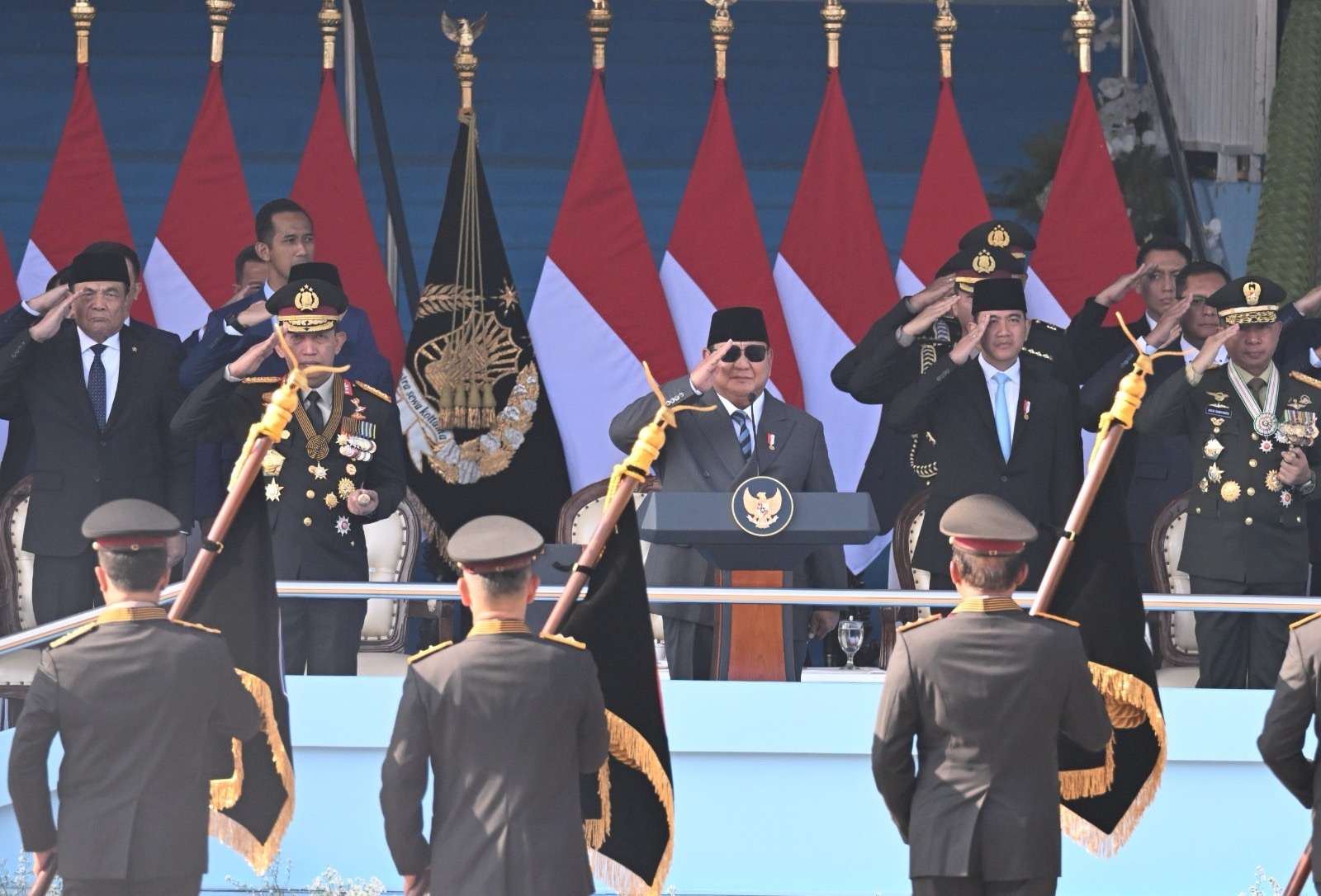 Panglima TNI Hadiri Peringatan HUT Ke-80 Bhayangkara, Perkuat Sinergi TNI-Polri