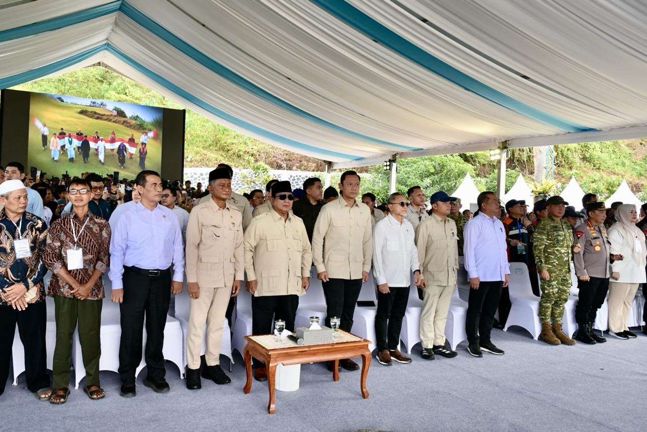 Panglima TNI Hadiri Peresmian Lima Bendungan oleh Presiden RI
