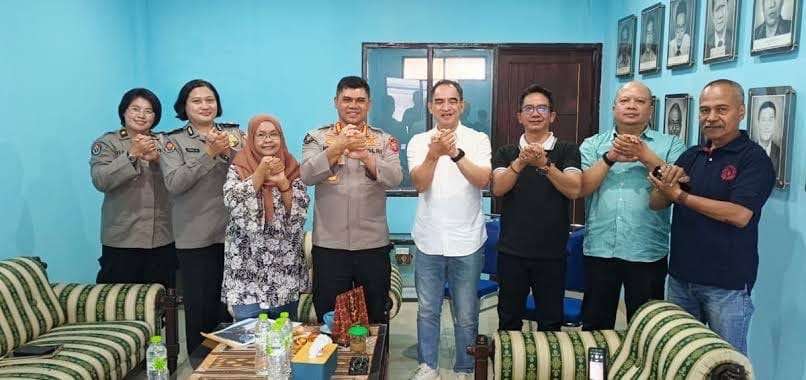 Perkuat Sinergi, Kabid Humas Polda Jabar Kunjungi PWI Jabar Penanggulangan Hoaks