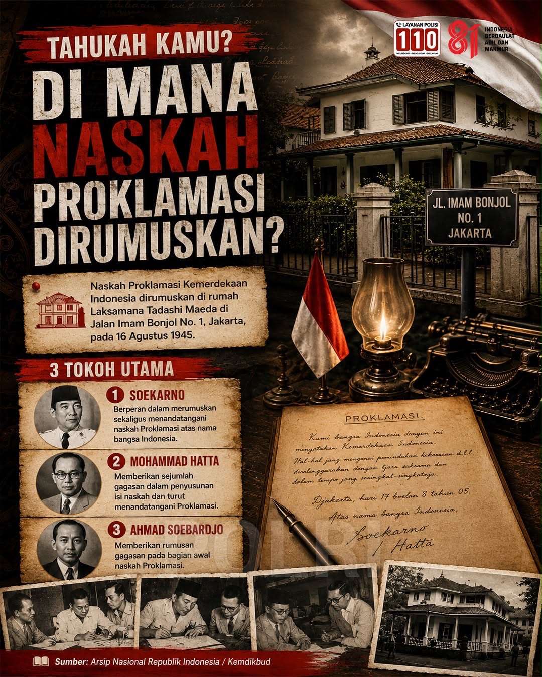 Maknanya: Kemerdekaan itu bukan hadiah. Dirumuskan dengan keringat, keberanian, dan kebersamaan di tengah tekanan