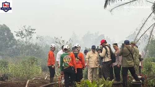 198 Hotspot Terdeteksi, Presiden Prabowo Sidak Langsung Karhutla di Kubu Raya