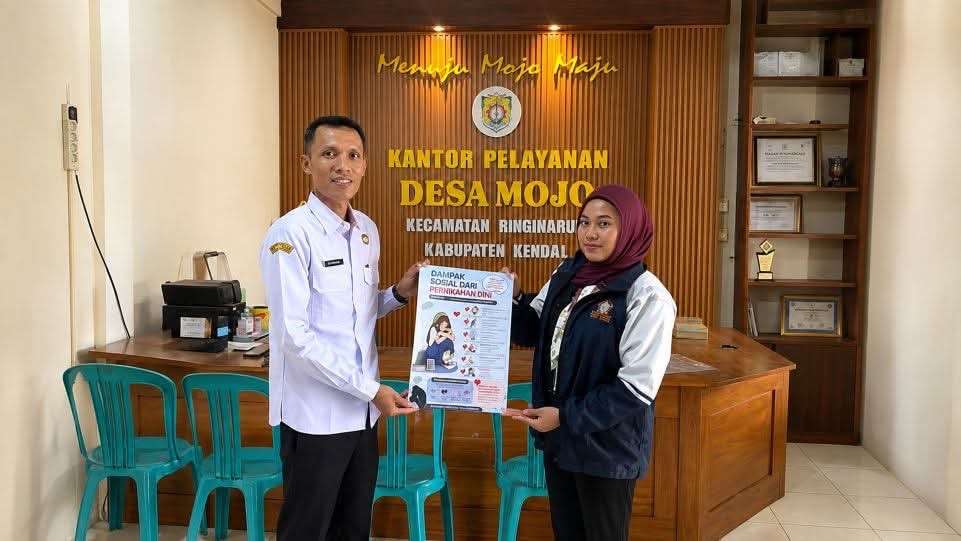 Mahasiswa KKN-R Universitas Diponegoro Bangun Gerakan Pencegahan Pernikahan Dini dan Stunting di Desa Mojo