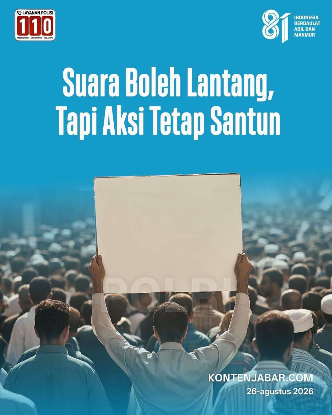 Sampaikan Aspirasi Tertib, Hormati Sesama: Kunci Demokrasi yang Sehat