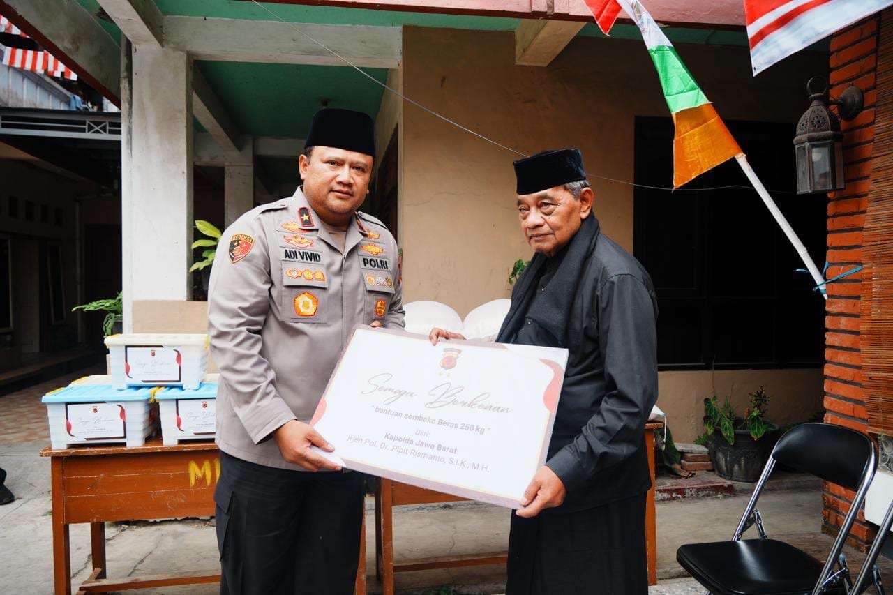 Brigjen Adi Vivid Temui KH Ubaidillah Ruhiat, Bahas Jaga Kondusivitas di Tasikmalaya