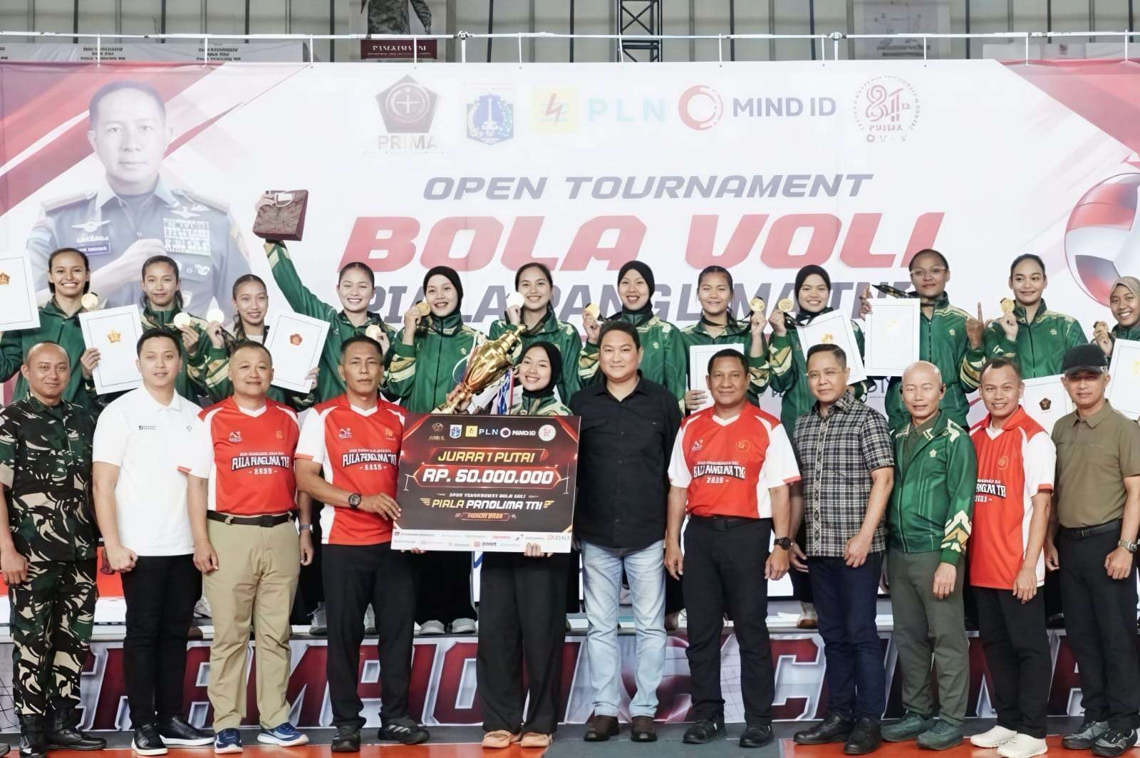 Open Tournament Bola Voli Piala Panglima TNI 2026 Resmi Ditutup
