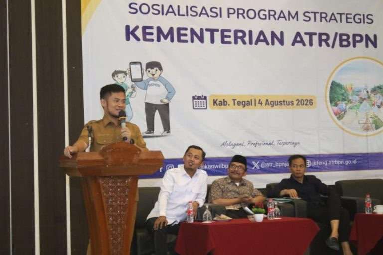 Bupati Tegal Tegaskan Kepastian Hukum Tanah, 296 Ribu Lebih Sertifikat PTSL Rampung Diterbitkan”