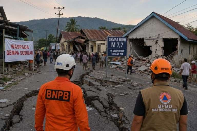 Gempa M 7,7 Guncang NTT, Satu Orang Meninggal dan Ribuan Warga Mengungsi