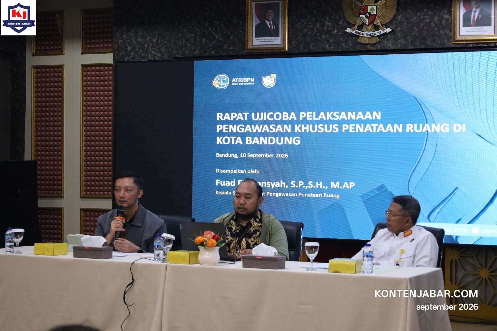 Kantor Pertanahan Kota Bandung Dukung Uji Coba Pelaksanaan Pengawasan Khusus Penataan Ruang