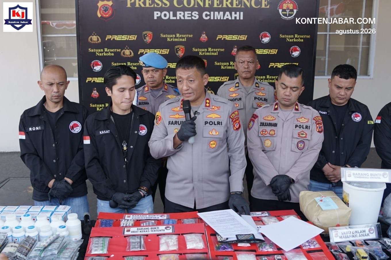 1 Bulan Oprasi, Polres Cimahi Amankan 91 Tersangka Narkoba ! Nilai Barbuk Rp4,1 MilliarSelamatkan 672 Ribu Jiwa 