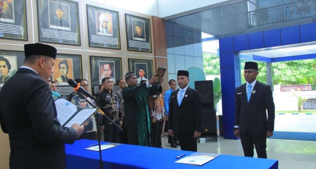 Lantik Dua Kepala BNNK, Pesan Kepala BNNP Aceh Perkuat Sinergi P4GN di Banda Aceh dan Langsa