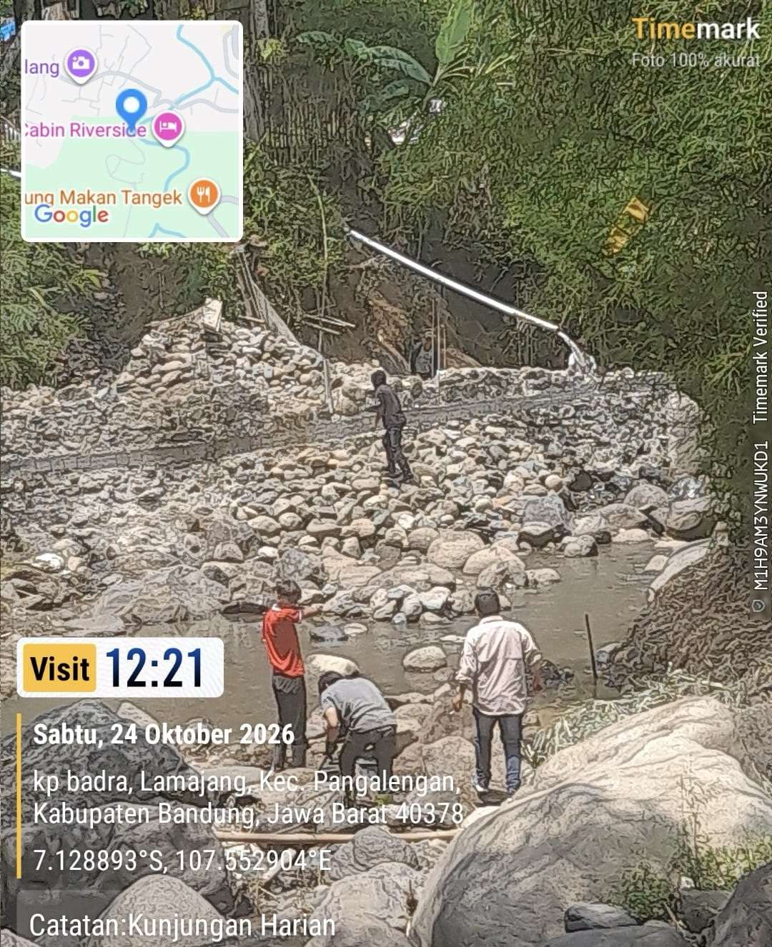 Eksploitasi Batu Sungai di Pangalengan untuk Pembangunan Pribadi, Oknum ASN Guru Sebut “Batu Akan Datang Sendiri”