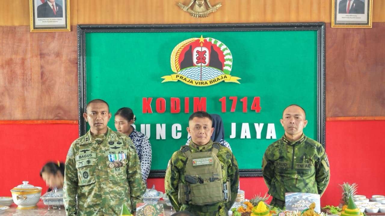 HUT Ke-81 TNI Tahun 2026, Kodim 1714/Puncak Jaya Gelar Upacara, Dipererat Kebersamaan TNI dan Kepolisian