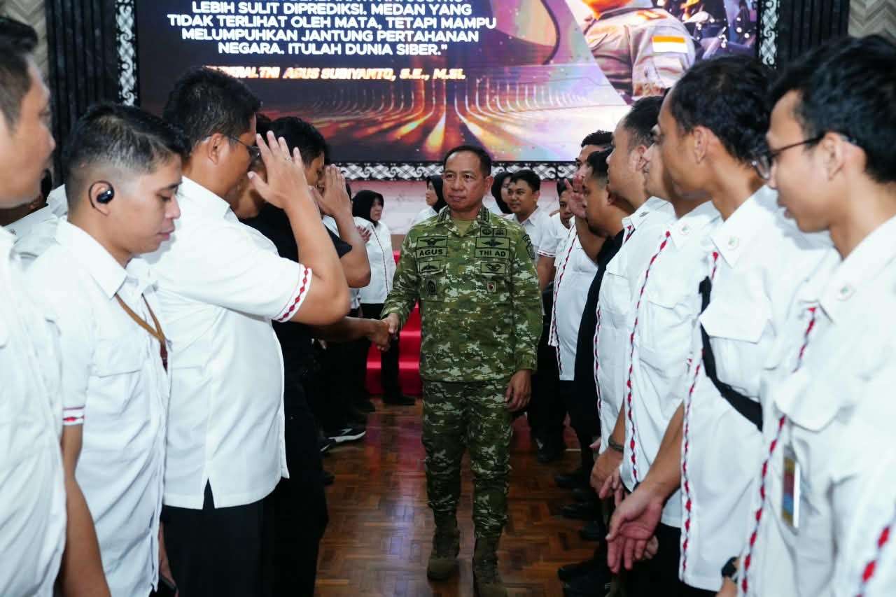 Panglima TNI Hadiri HUT ke-9 Satsiber TNI, Perkuat Ekosistem Siber Nasional
